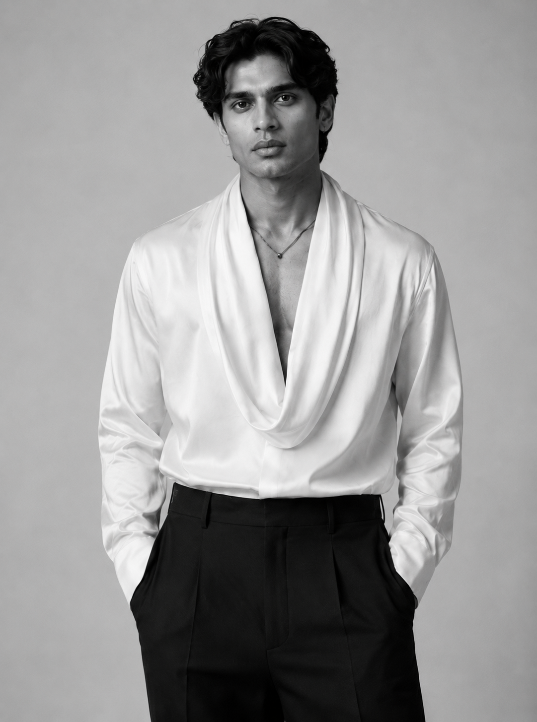 Serein Satin Shirt — view 3